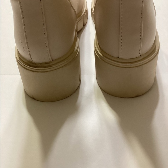 Qupid Renley Ivory Bone Lace Chunky Combat Women’s Boots Size 9 - Picture 5 of 10